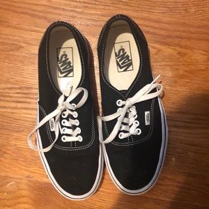 Black lace up vans